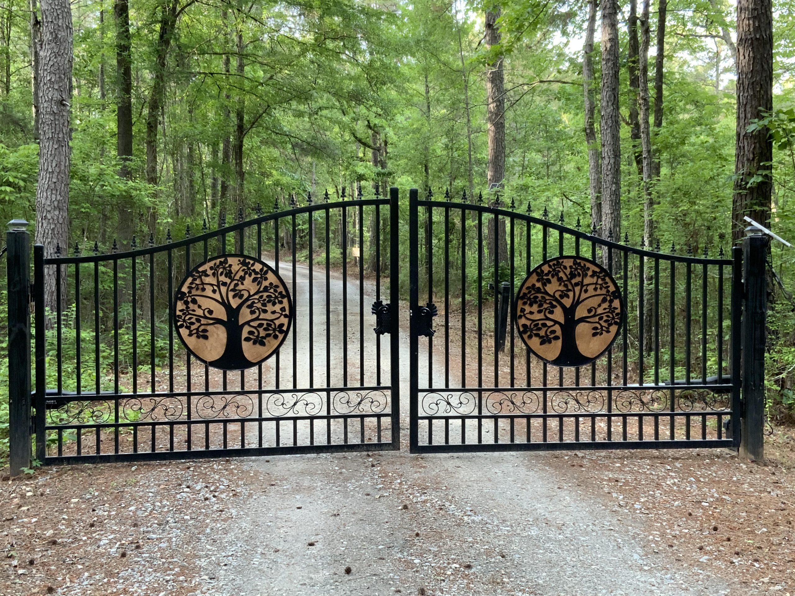 Gate at front of property